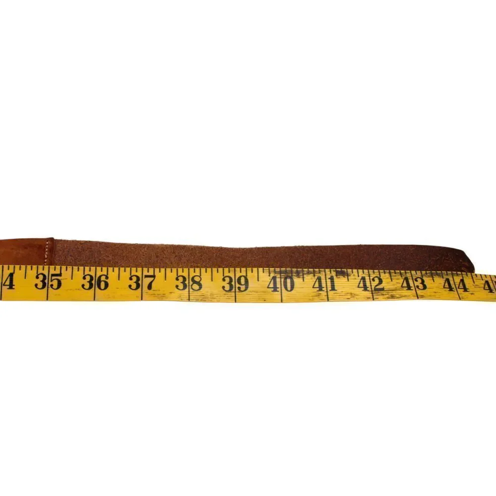 HANDCRAFTED TAN BROWN REAL LEATHER 7/8